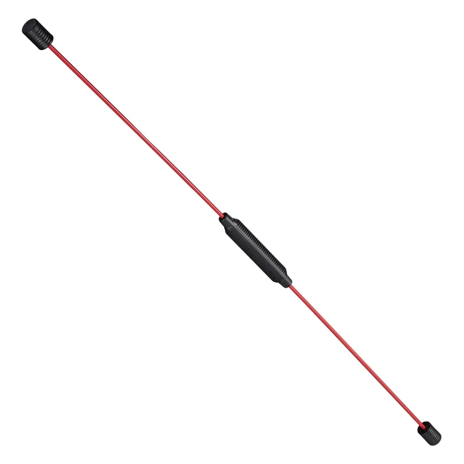Swingstick Relaxdays - Baton de Fitness Flexible pour Renforcer la Musculature - Sport Fibre Verr Rouge - 1 Pice EU
