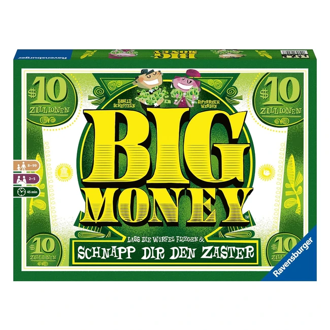 Ravensburger 26824 Big Money - Versione Tedesca - Gioco da Tavolo per la Famigli