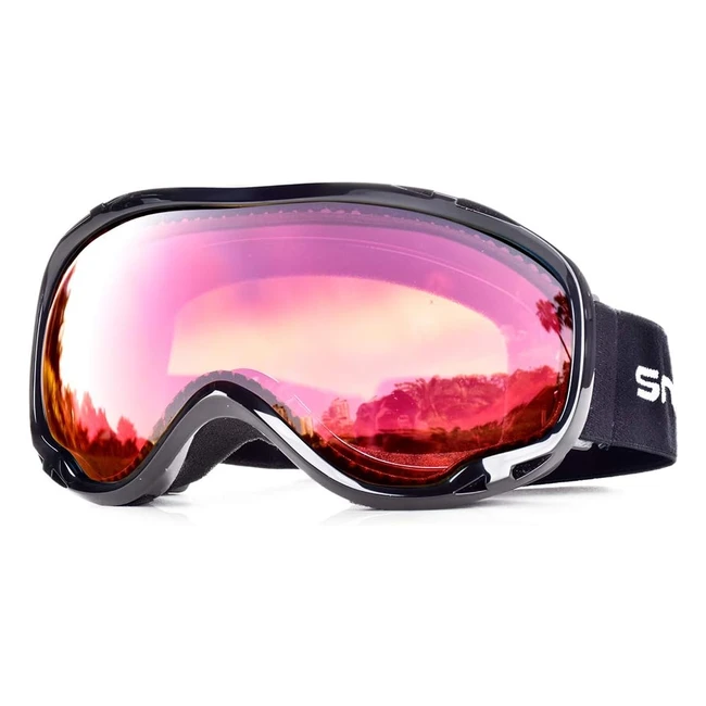 Snowledge Ski Snowboard Goggles - UV400 Protection, Dual Lens, Anti-Fog