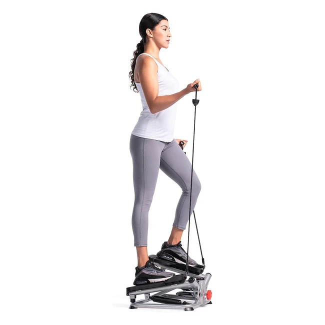 Sunny Health Fitness Unisexadult Ganzkörper Fortschrittliche Schrittmaschine SFS0979 Stepper Grau One Size