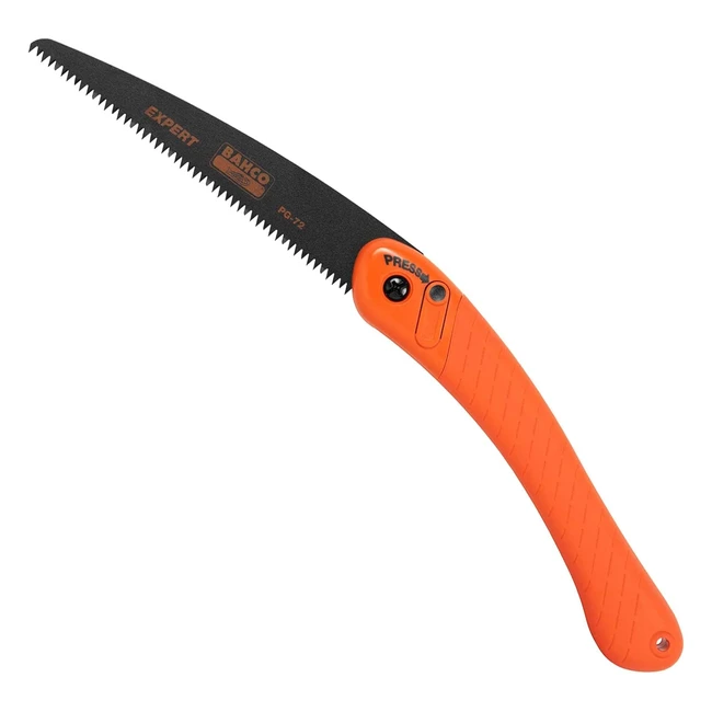 Scie d'élagage pliante Bahco PG72 - Poignée ergonomique - Verrouillage de sécurité - 190mm