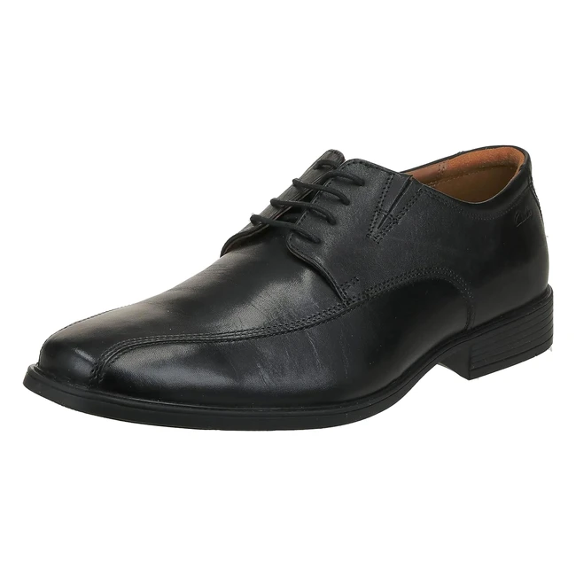 Clarks Tilden Walk - Scarpe Stringate Uomo Nero Black Leather 44 EU - Sconto del