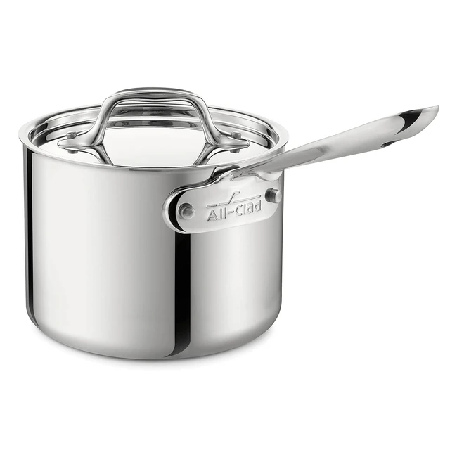Casserole en acier inoxydable All-Clad 2 quarts avec couvercle - Construction triple couche