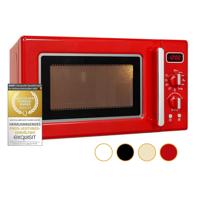 Microondas Retro RMW7203GDIG Rojo Vintage | Exquisit