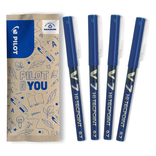 ¡Compra el Pilot Flowpack 4 UDSV7! Roller de tinta líquida azul, punta media