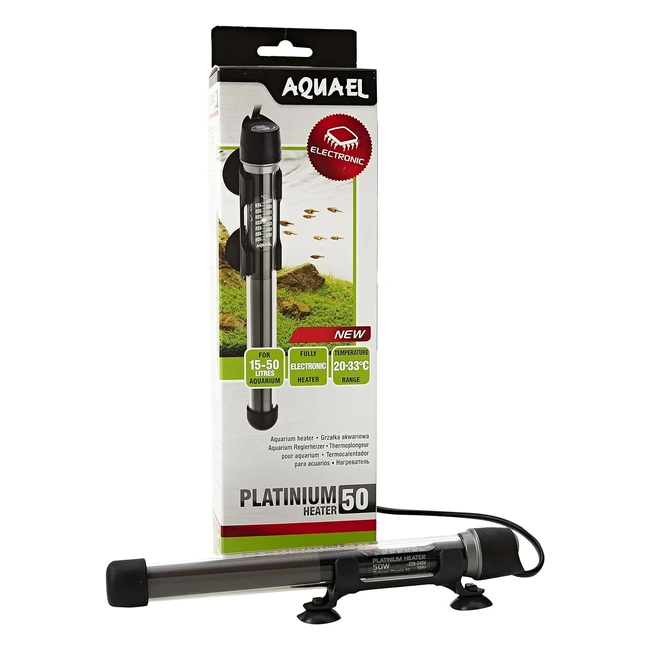 Chauffage Platinium 50W Aquael - Minimisez les défauts et augmentez la précision