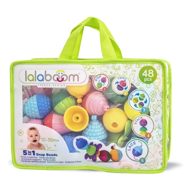 Lalaboom - Perline educative Montessori per bambini da 10 mesi a 4 anni - BL460