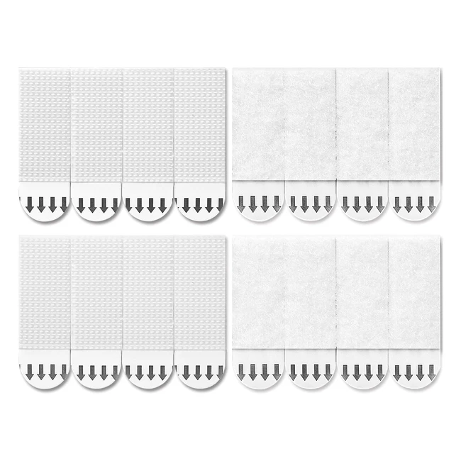 Heavy Duty Picture Hanging Strips - Small Wall Adhesive - No Nails or Damage - 40 Pairs