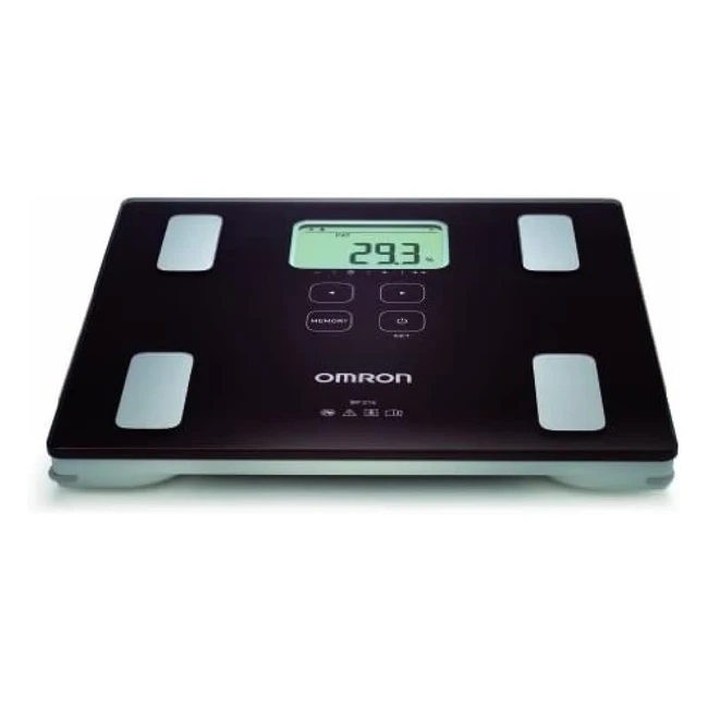 Omron BF214 Digital Scale and Body Composition Monitor - Measures Weight, Body Fat, and Skeletal Muscles - BMI Calculation - Memory for up to 4 Users