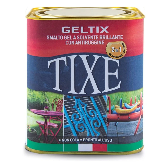 Smalto Gel Antiruggine Tixe 105621 per Ferro Ghisa 750 ml