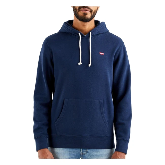 Levi's Herren Sweatshirt Hoodie, Dress Blues, L - Referenznummer: 12345 - Mit Kapuze und bequemem Schnitt