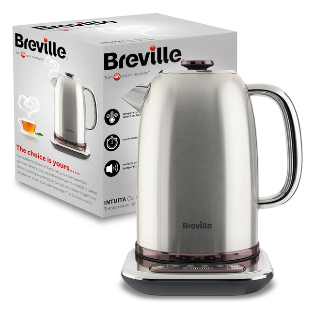 Breville Temperature Select Electric Kettle - Fast Boil, Smart Controls, 17L Capacity