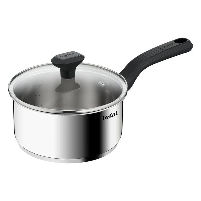 Tefal Comfort Max Saucepan 18cm Induction Stainless Steel C9732304 - Premium Quality, Induction Compatible, 10-Year Warranty