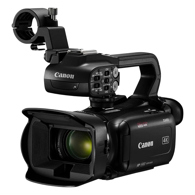 Canon XA60 4K Pro Camcorder - Advanced Autofocus, 20x Optical Zoom, 5-Axis Stabilization