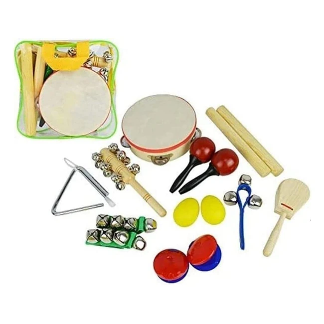 Astar 14pcs Handheld Musical Instrument Percussion Gift Set - Inspire Explore 