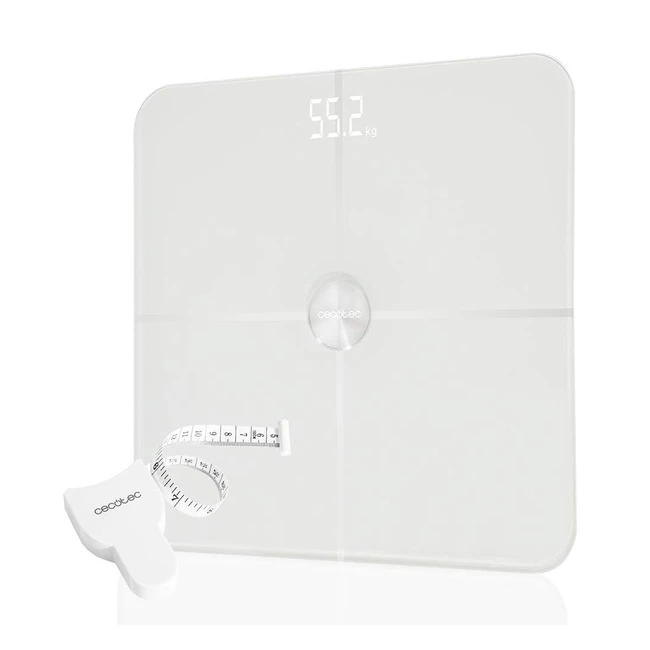 Bilancia Pesapersone Digitale Intelligente Cecotec Alta Precisione - Metro Nero
