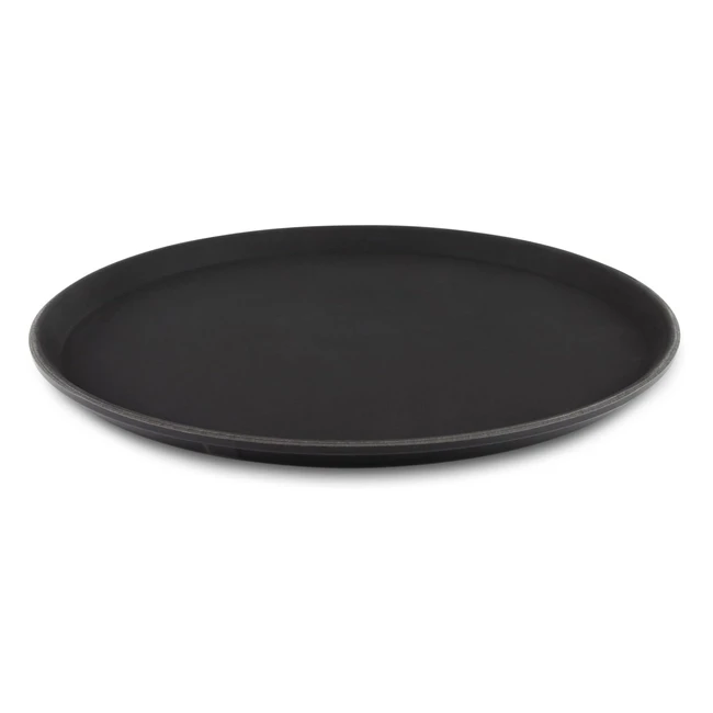 TuffGrip Super Plastic Rubberized Antiskid Nonslip Food Tray - Round 14