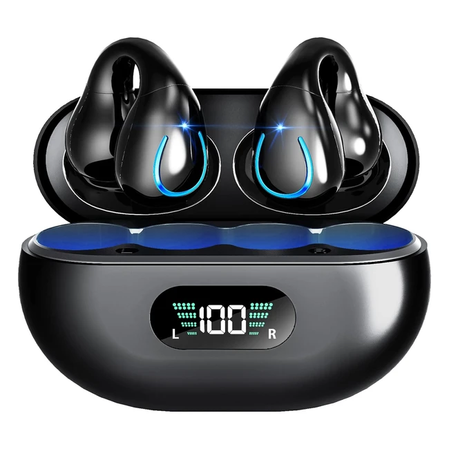 Écouteurs sans fil 2023 Bluetooth 53 - Clip, intraauriculaires 10 mm, basses profondes