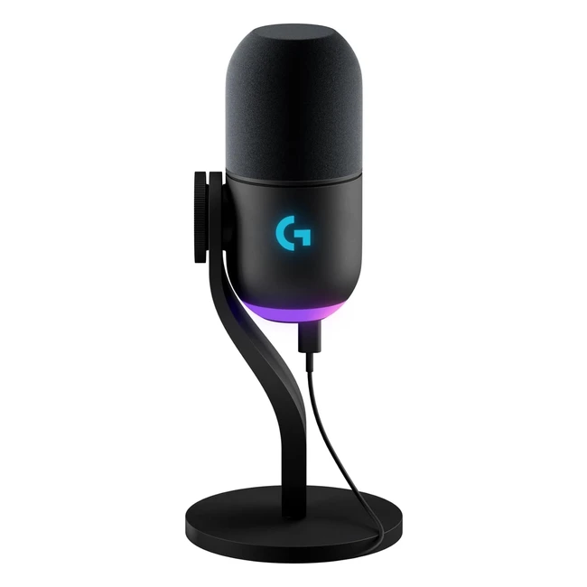 Microphone Gaming Logitech G Yeti GX RVB Dynamique USB - Streaming PCMac - Noir