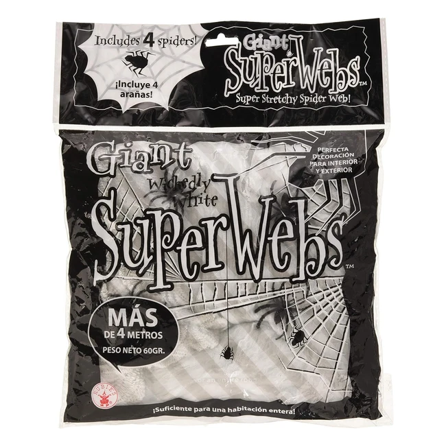 Ragnatela Bianca Halloween 60g - Rubies - Decorazione per Adulti