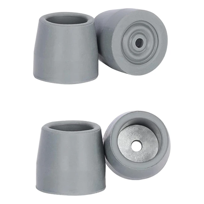 Embouts de marche Supregear - 4 paires de rechange universelles - Arbre de 28 mm - Accessoire sans outil - 2 paires en gris