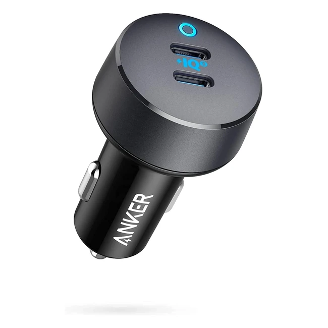 Cargador de Coche USB C Anker 40W PowerIQ 30 y Power Delivery PowerDrive III Duo para iPhone12/12 Pro/11/11 Pro/11 Pro Max/XR/XS Max, Galaxy S10/S9, Pixel, iPad Pro, etc.