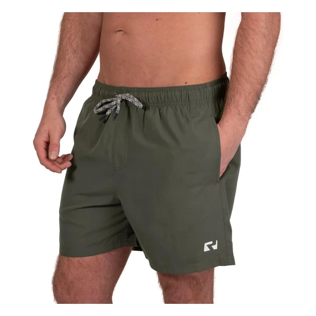 RIPT Essentials Mens Quick Dry UV 50 Sun Protection Swim Shorts - Charcoal XXL