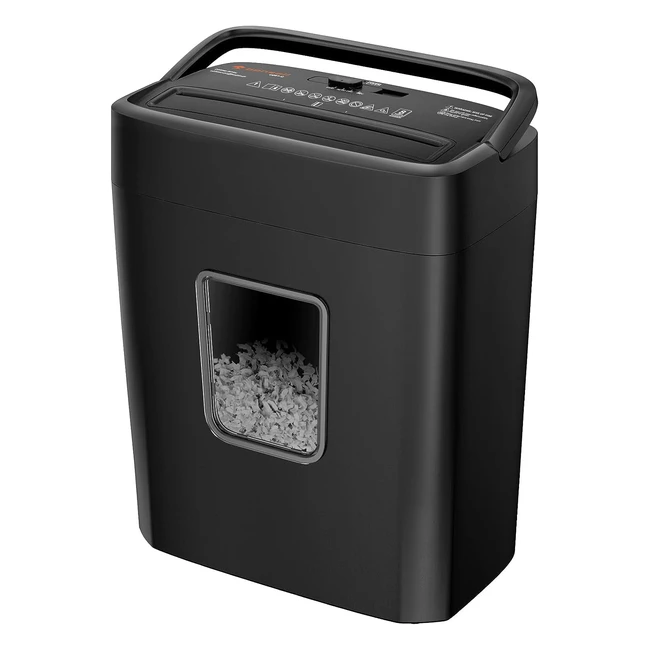 Bonsaii 8-Sheet Cross-Cut Paper Shredder for Home Use - Credit Cards, Mail, Staples, Clips - C261C
