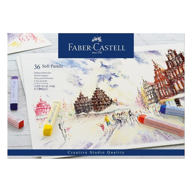 Estuche Faber-Castell 128336 con 36 tizas pastel multicolor