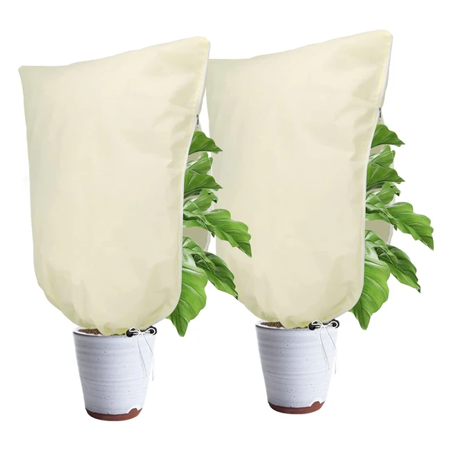 Copertura piante invernale 80g con cerniera e corda di estrazione