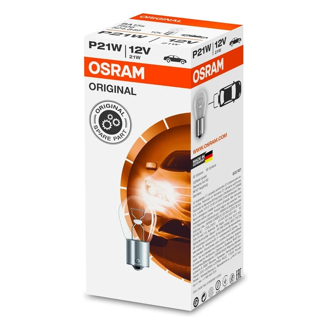 Lampe clignotante Osram 7506 original P21W - Bote de 10 pices