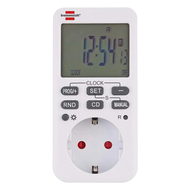 Timer Settimanale Digitale Comfortline Brennenstuhl 1500W - Display Extra Large
