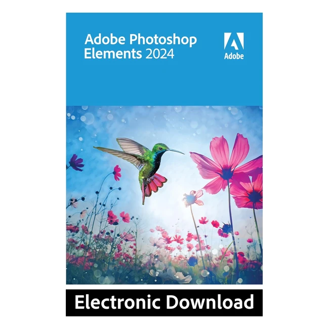 Adobe Photoshop Elements 2024 - Easy Photo Editing - Activation Code Included