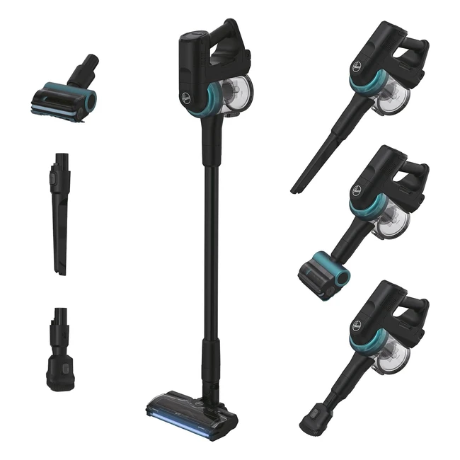 Aspirateur balai sans fil Hoover HF410P pour poils d'animaux - Ultramaniable 360 - Brosse antitwist avec éclairage LED - Mini turbobrosse pour poils d'animaux