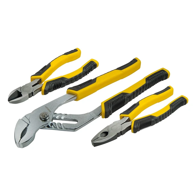 Set 3 Pinze Control Grip Stanley STHT074471 - Alta Precisione