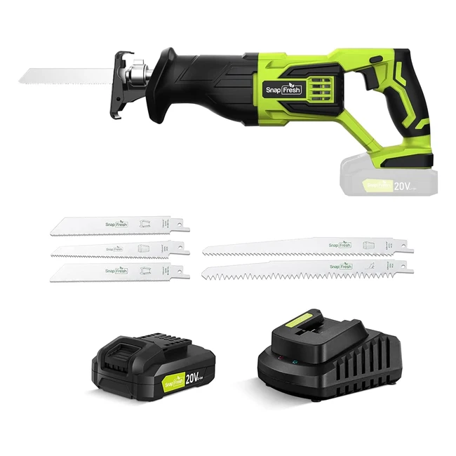 Scie alternative sans fil SnapFresh - Puissante et légère - Coupe bois, métal et plastique - 03000 SPM