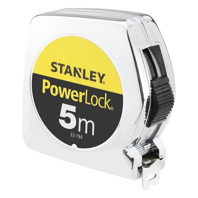 Flexmetro Powerlock Stanley 033194 5m - Cinta extra gruesa curvada