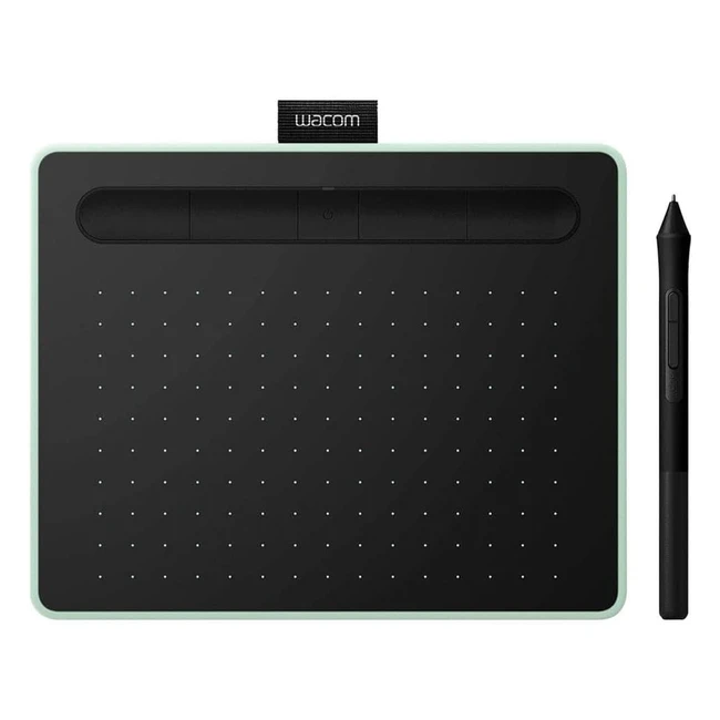 Wacom Intuos S Pistachio Bluetooth Pen Tablet - Wireless Graphic Tablet for Painting, Sketching, and Photo Retouch - 2 Creative Software Downloads - Work from Home, Remote Learning