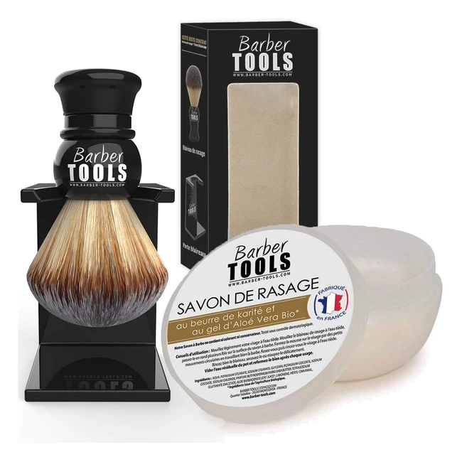 Kit da barba con pennello e sapone per rasatura - Alta gamma