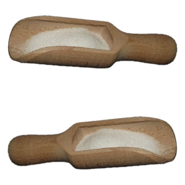 Palas de Madera Viva Haushaltswaren - Set de 2 - Referencia 14038 - Ideal para Sal, Azúcar, Harina, Té, etc.