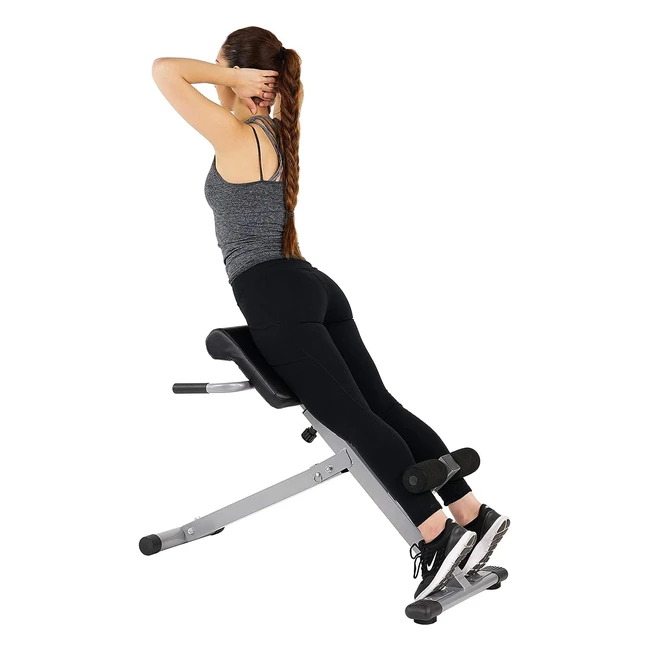 Sunny Health  Fitness Hyperextension Roman Chair - Sturdy Compact and Effecti