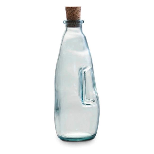 Tower NL847036 Natural Life Recycled Glass Oil Bottle - Sustainable & Tactile - 300ml