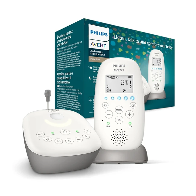 Philips Avent Audio Baby Monitor SCD733 - DECT Technologie Eco-Modus Sternenhi