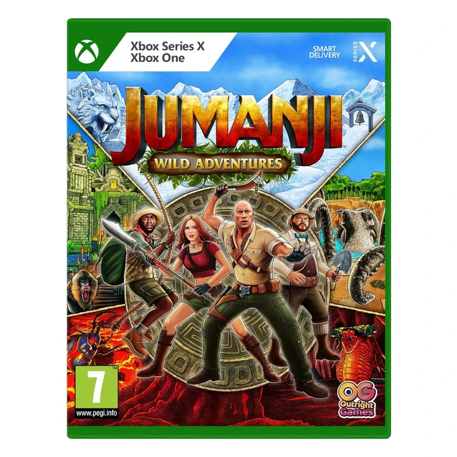 Jumanji Wild Adventures Xbox One Series X - Fiendish Puzzles, Deadly Foes, Hidden Treasures