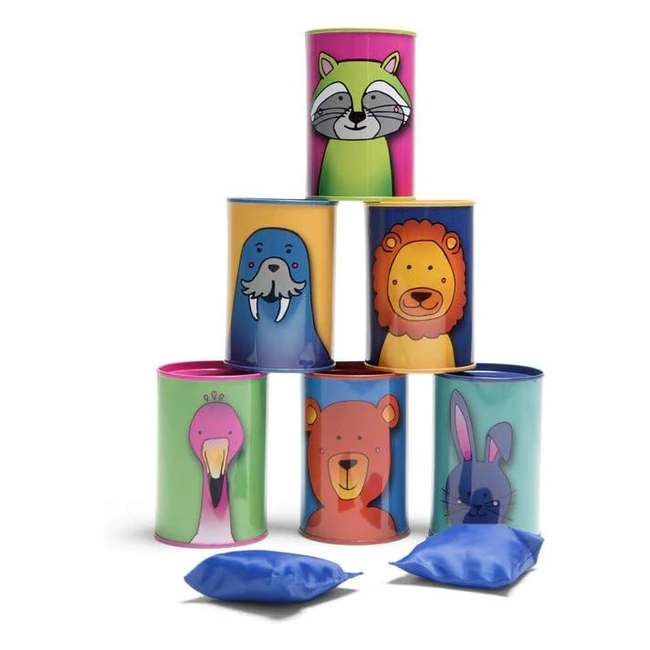 Juego de Lanzamiento Multicolor BS Toys Chamboule Tout Animales - Talla Única (138001011)