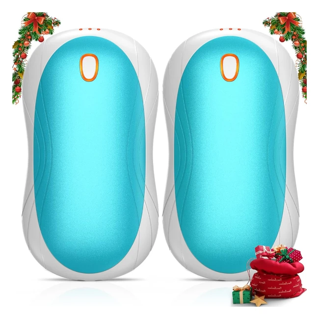 Scaldamani Elettrico Riutilizzabile Cnkeeo - 2 Pack, 3 Livelli di Temperatura, Riscaldamento Duraturo