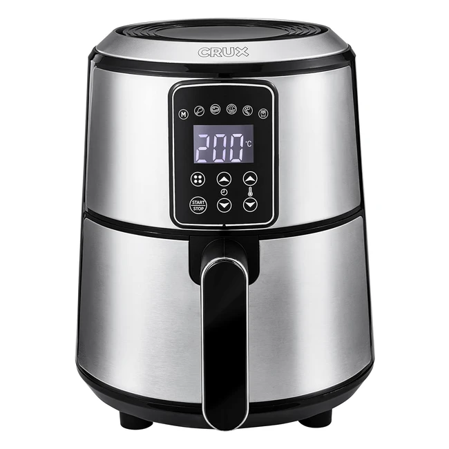 Crux 28L Digital Air Fryer - Faster Preheat, No-Oil Frying, Dishwasher Safe
