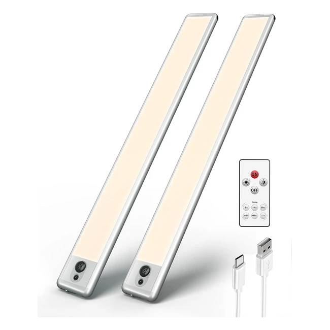 Luz LED para cocina Ezvalo, cálida, 2 unidades