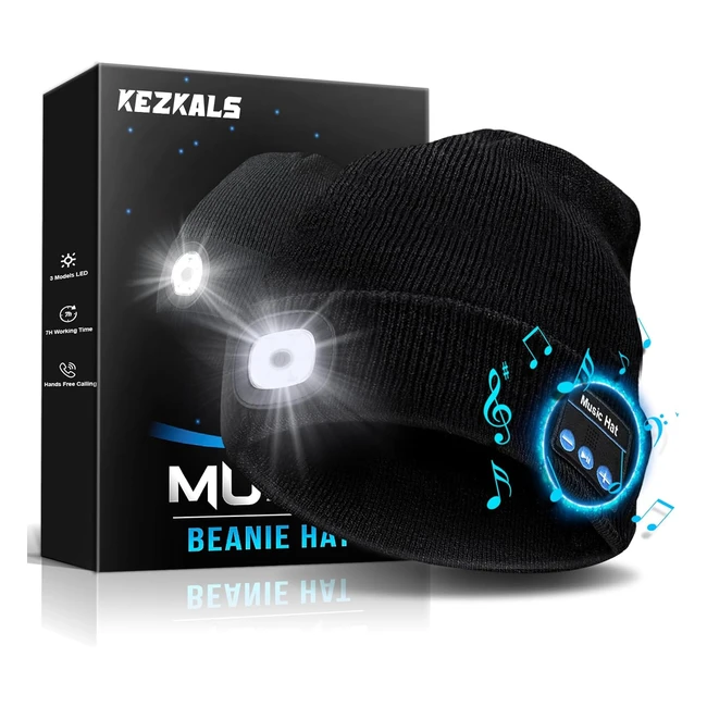 Bonnet LED Bluetooth Homme - Kezkals Cadeau Homme Original
