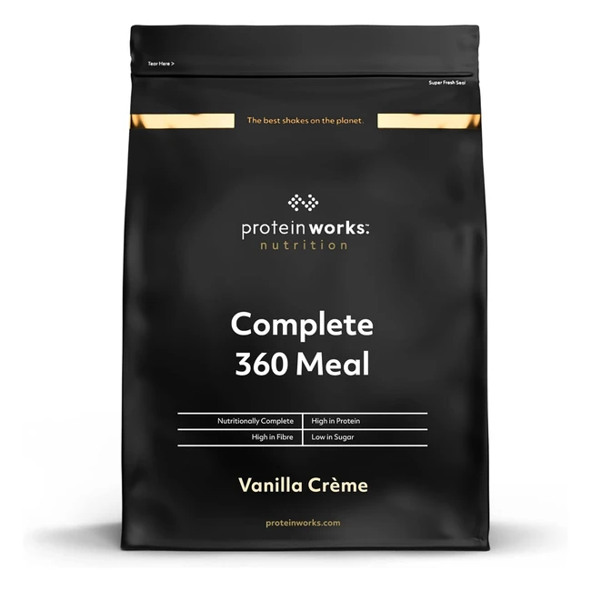 Protein Works Complete 360 Meal Shake - High Protein Meal 5 Servings Vanilla C